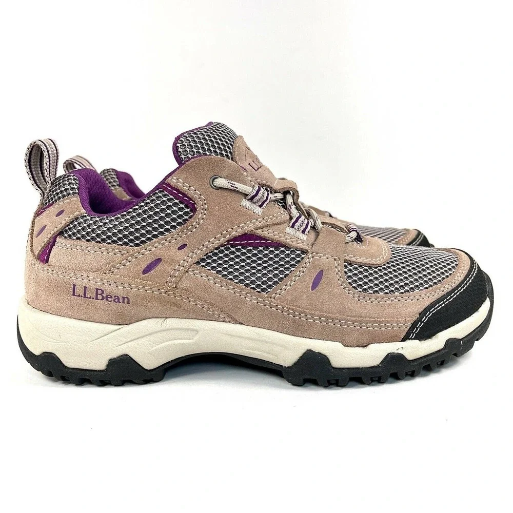 L.L. Bean Trail Model 4 Women's Size 7.5 M Brown Ventilated Hiking Shoes 299641